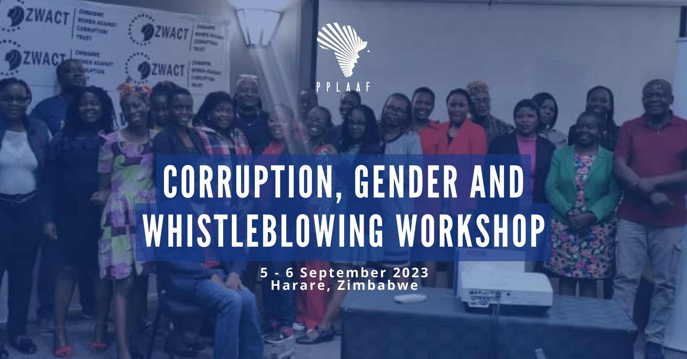 Zimbabwe: Corruption, Gender, and Whistleblowing Workshop
