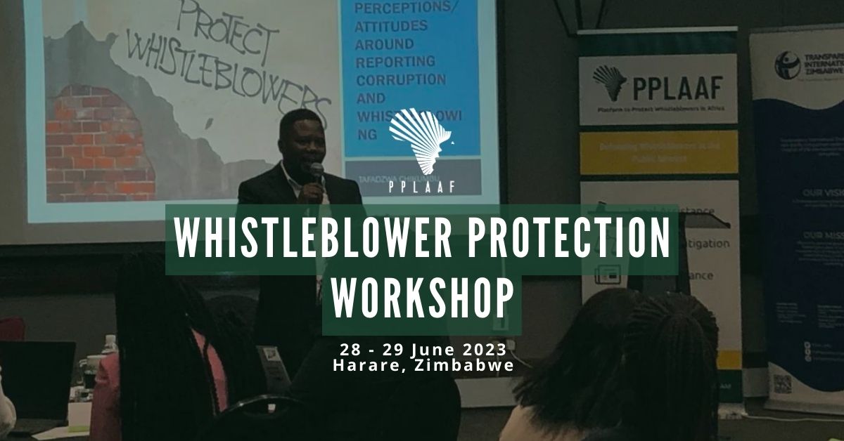 Zimbabwe: Whistleblower Protection Workshop